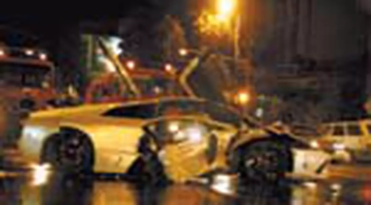 Uite ce-a ramas dintr-un Lamborghini!