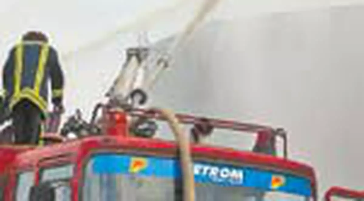 Incendiu la Rafinaria Brazi