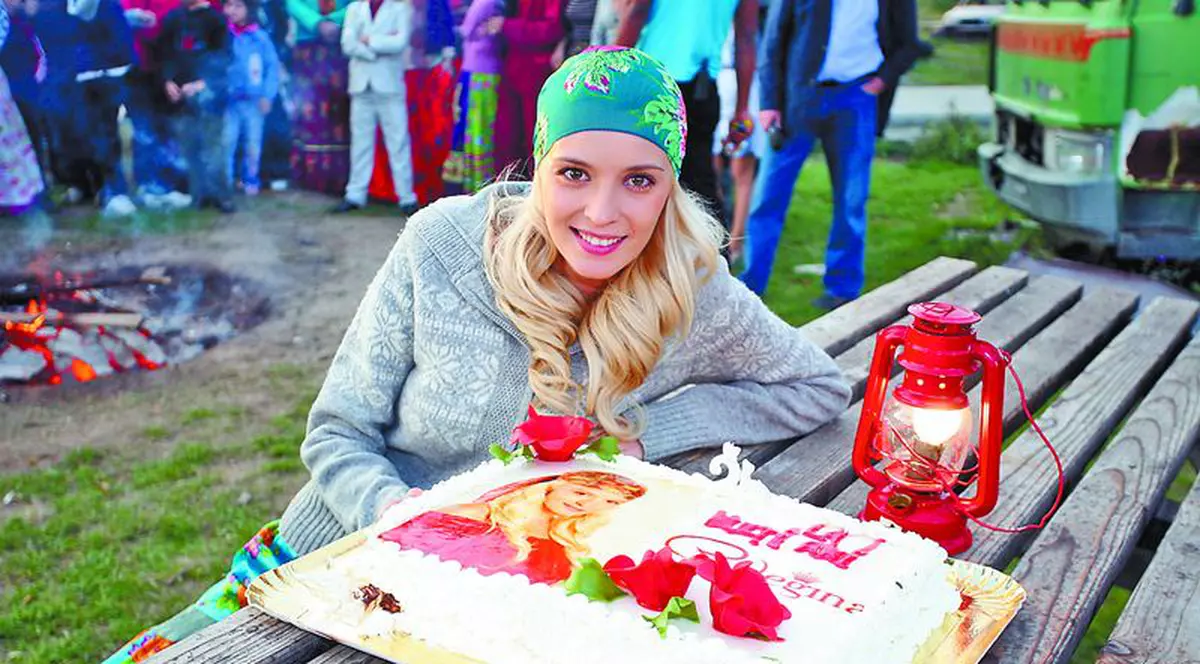 Diana Dumitrescu, sărbătorită în platou