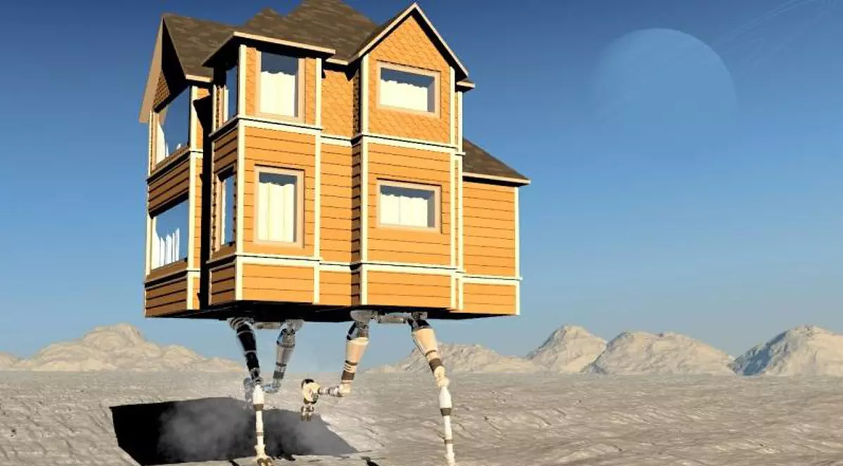 S-a inventat casa care fuge din calea inundaţiilor