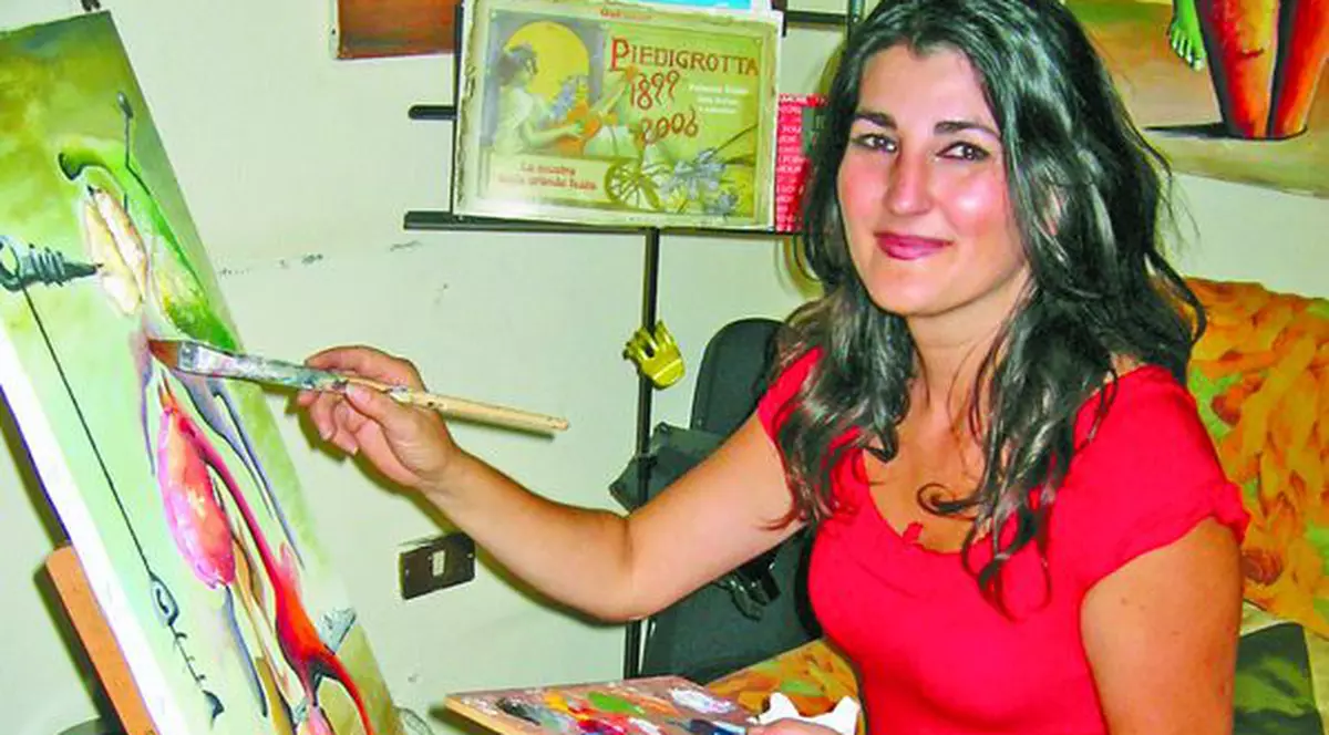 O româncă a cucerit inimile italienilor prin pictură