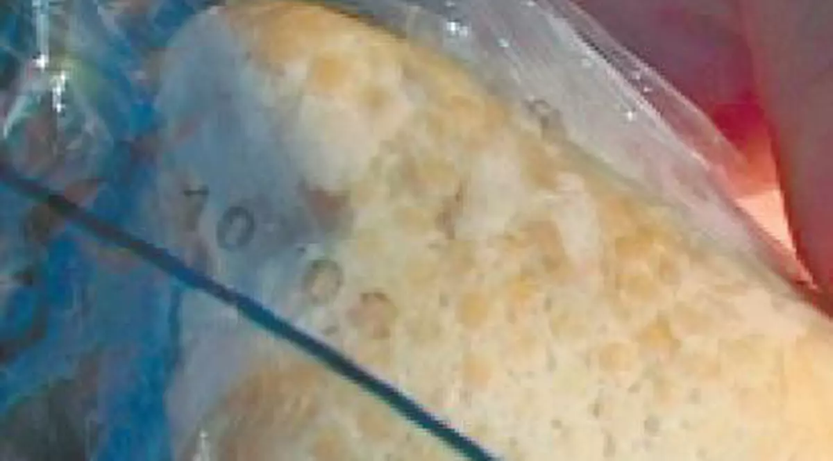 A primit la şcoală un corn deja muşcat