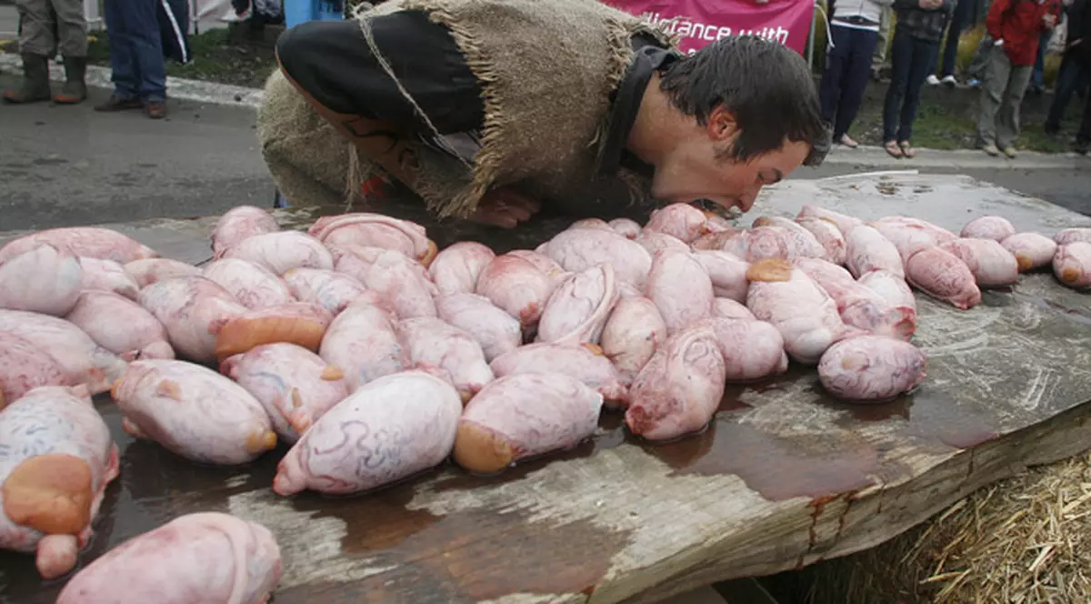 A cărat un testicul în gură pe o distanţă de 50 de metri