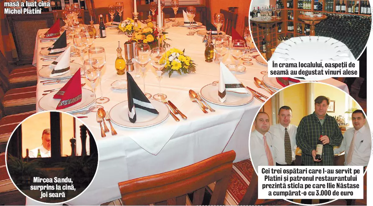 Cina lui Platini a costat 15.000 € !