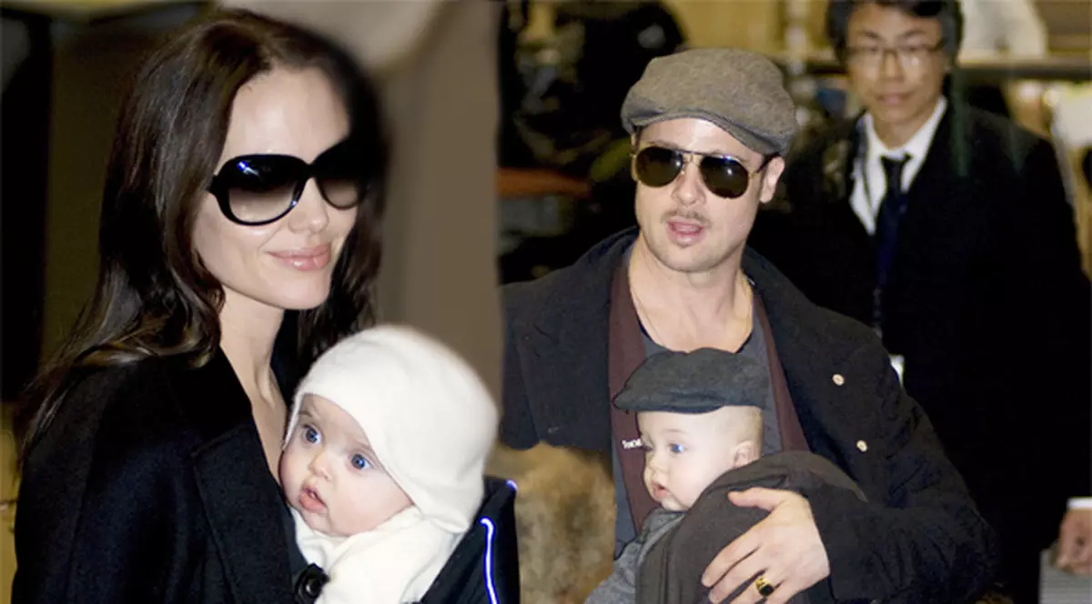 Gemenii Brangelina au fost scoşi pentru prima oară în public