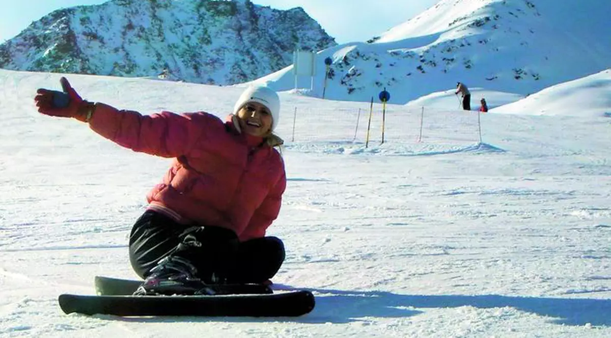 Julia pleacă la schi în Austria