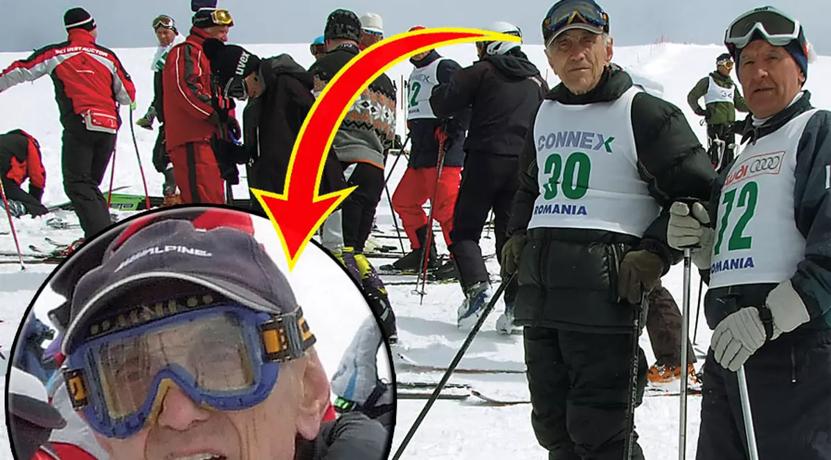 La 90 de ani schiază perfect!