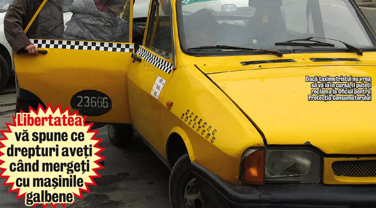Şoferul de taxi nu poate refuza cursa