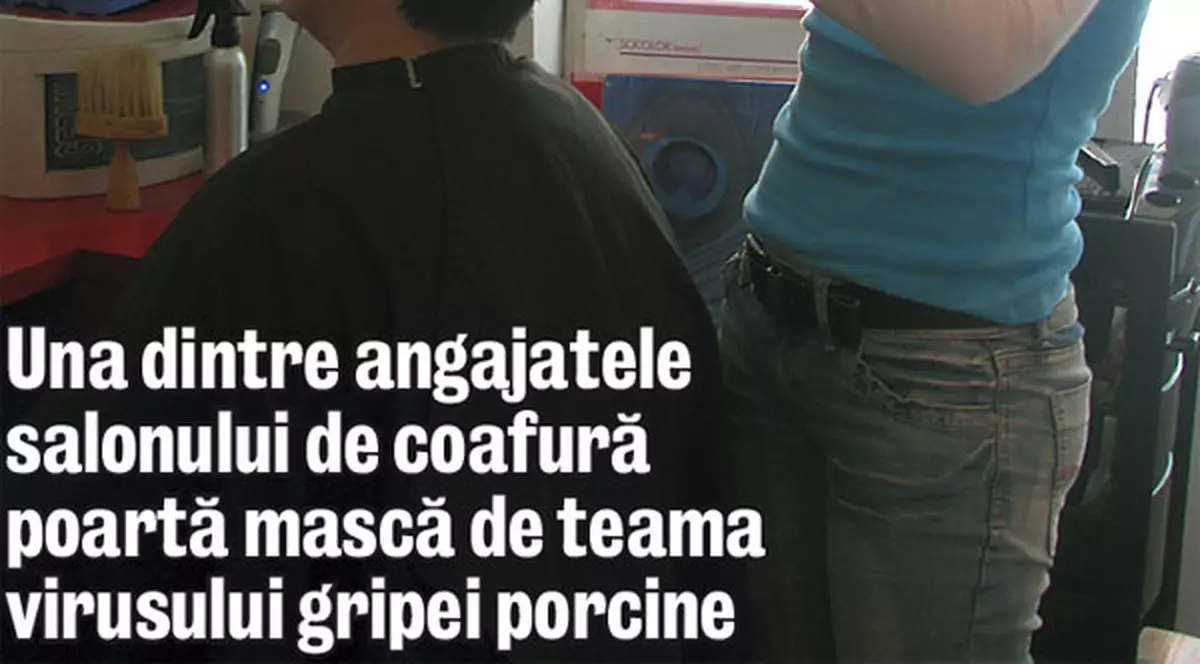 Frizeriţele poartă măşti, să nu se îmbolnăvească