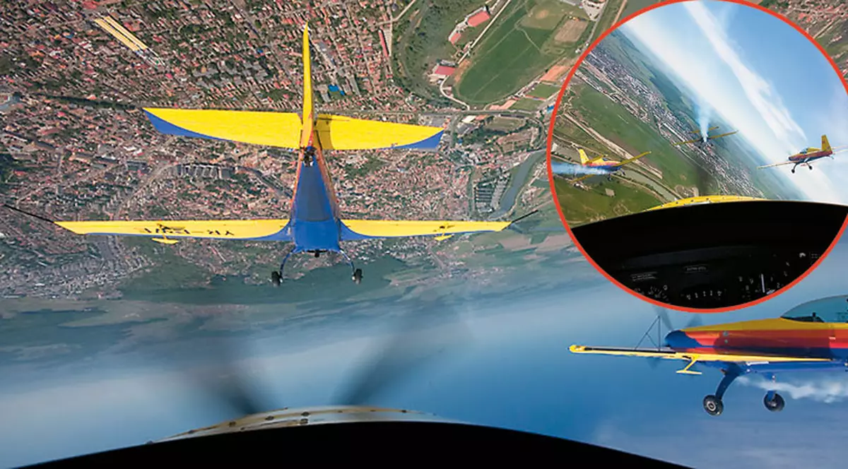 S-au dat peste cap cu avioanele