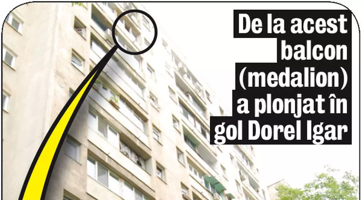 A spart WC-ul cu capul şi s-a aruncat de la etajul 9