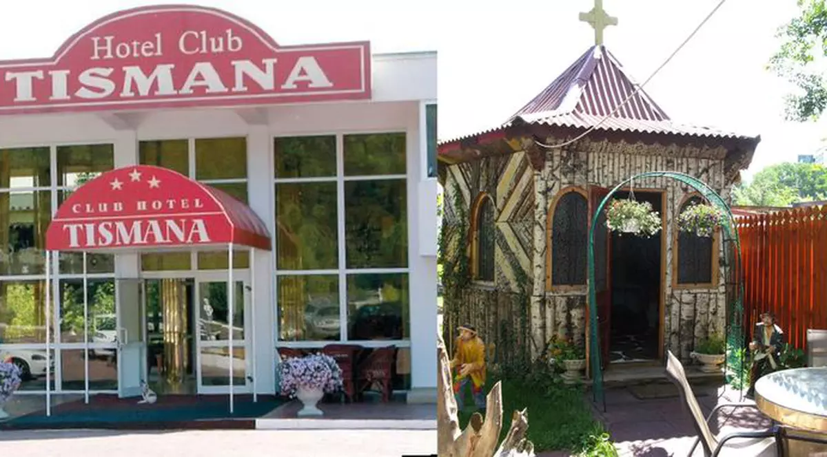 Au troiţă în curtea hotelului