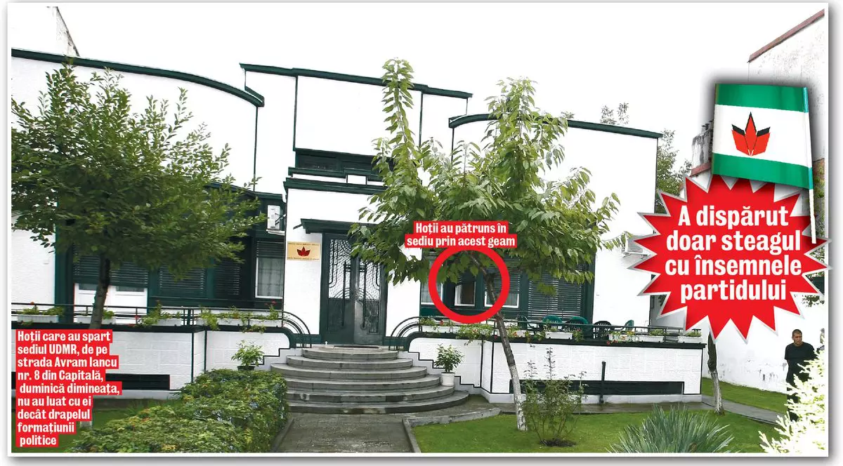 Sediul UDMR a fost spart
