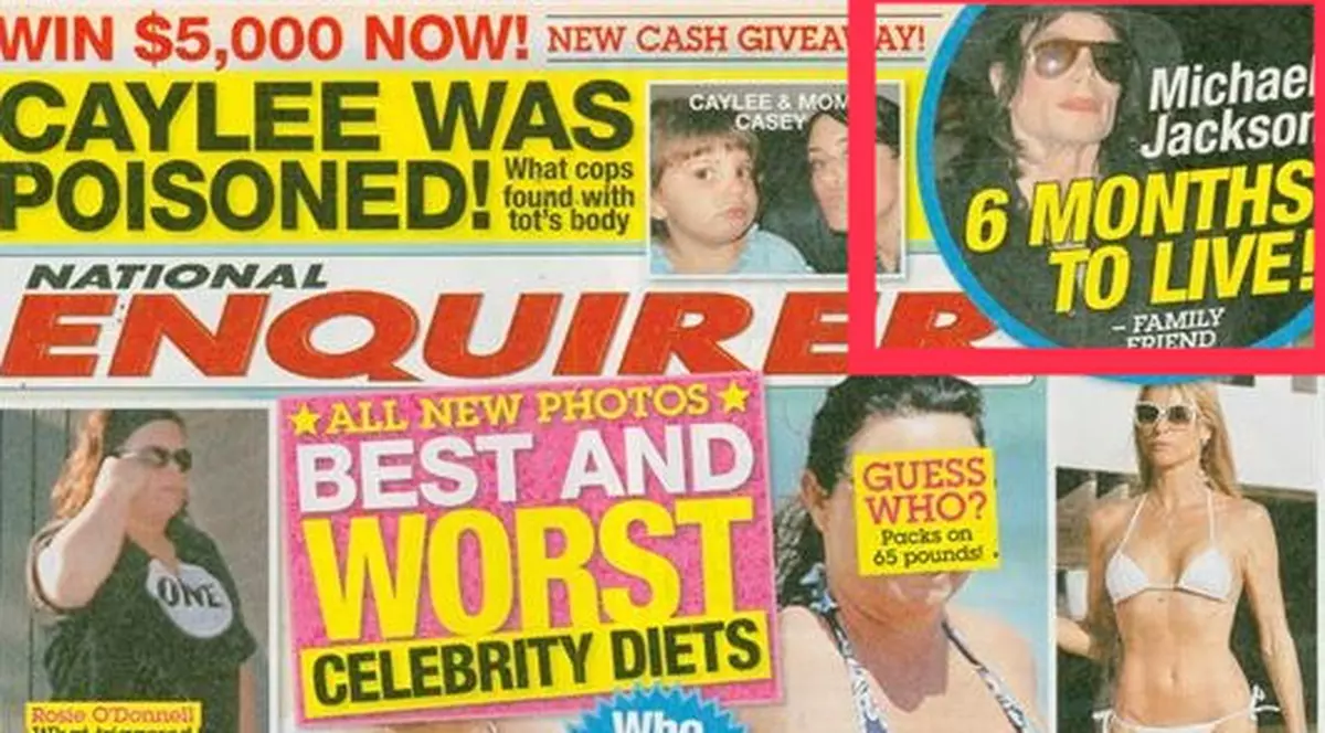 National Enquirer a anunţat moartea lui Michael cu o precizie şocantă