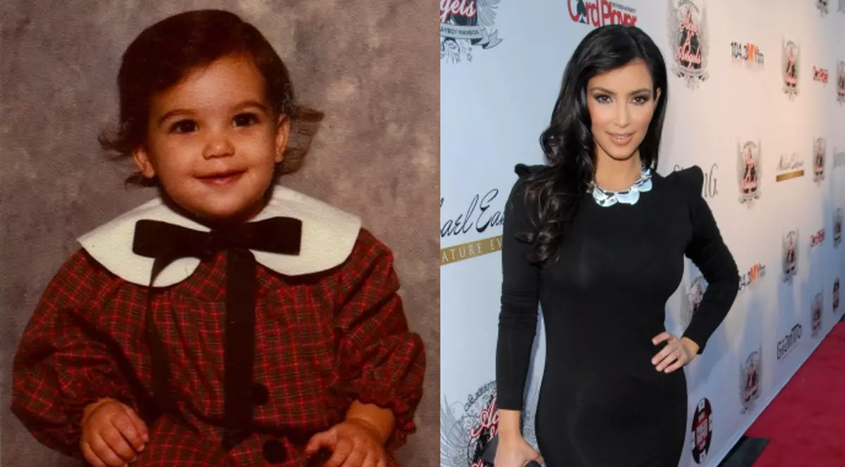 Ce simpatică era Kim Kardashian la un an