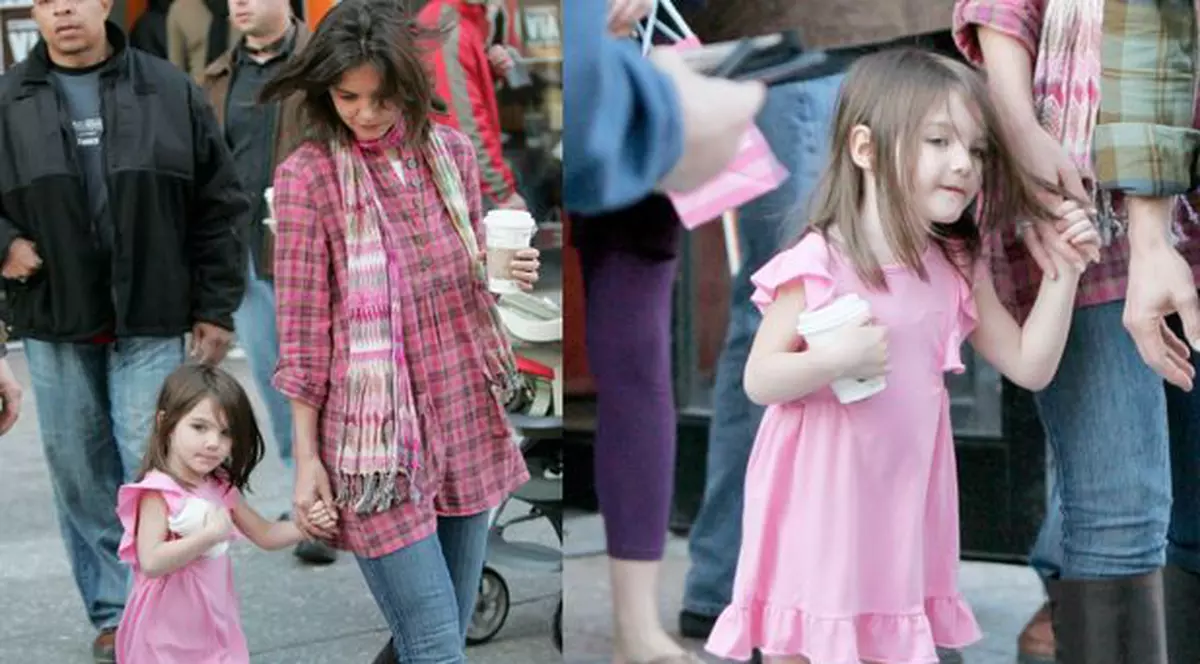 Katie Holmes, mândră că fetiţa ei poartă tocuri la trei ani