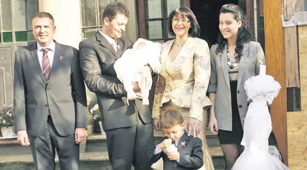 Georgeta Andrunache şi-a creştinat fetiţa