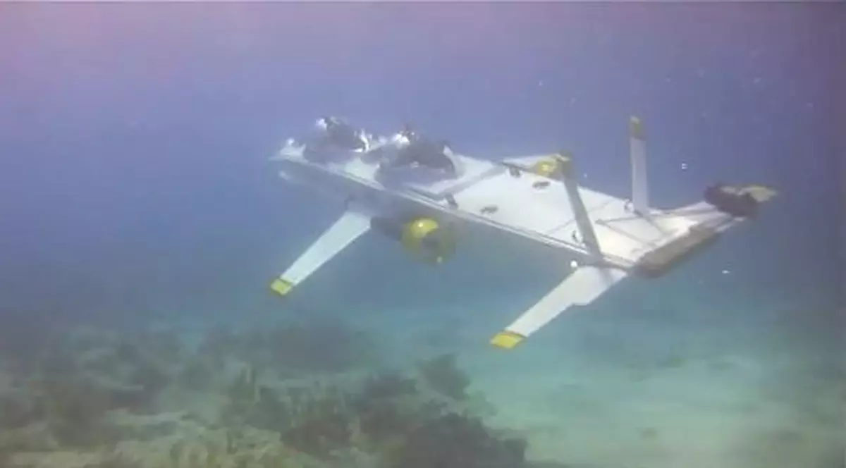 Cu avionul... pe sub apă!