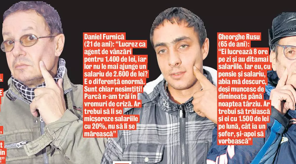 "Noi avem lefuri mici, nu voi! Ruşine!"