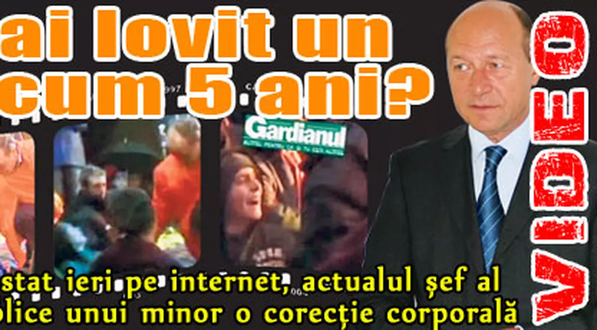 Băse, ai lovit un copil acum 5 ani? / Video