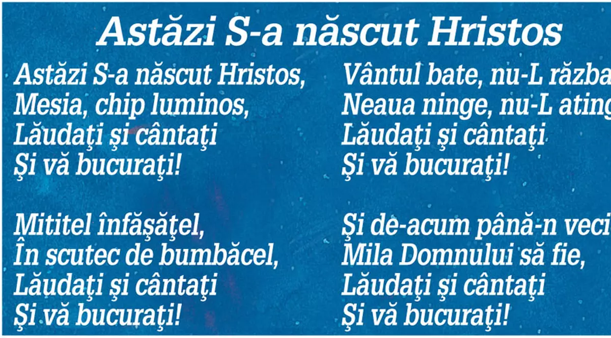 Învaţă colinde de Crăciun