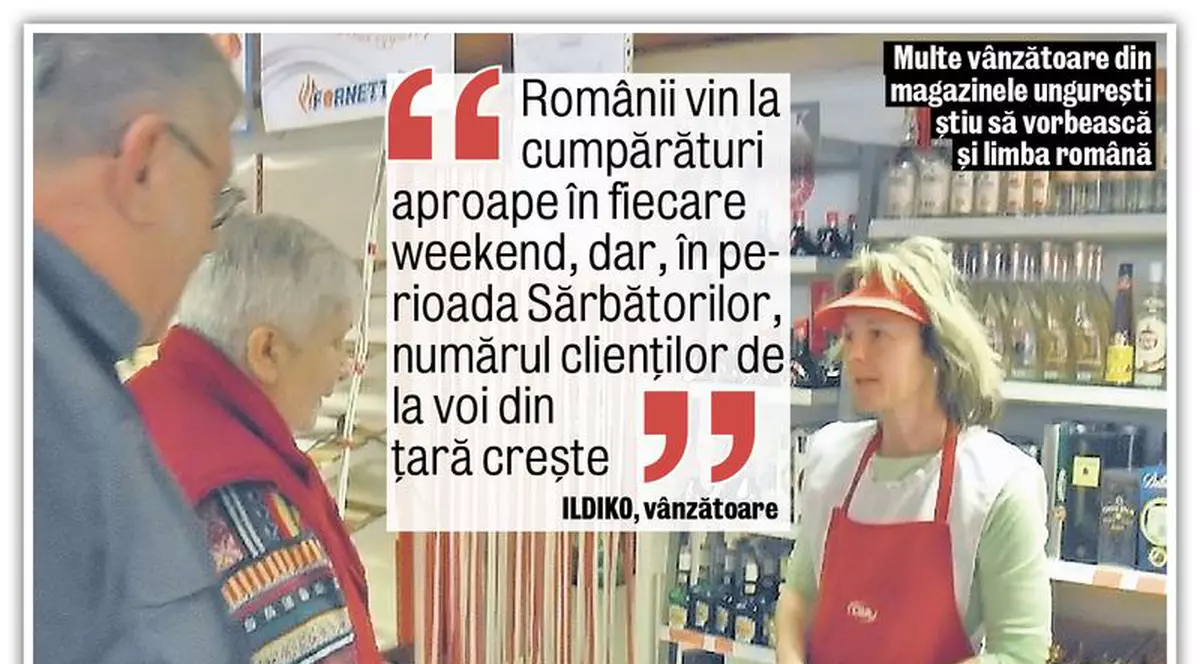 Românii au golit magazinele din Ungaria