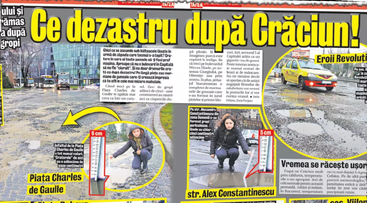 S-au pus pe reparat gropile