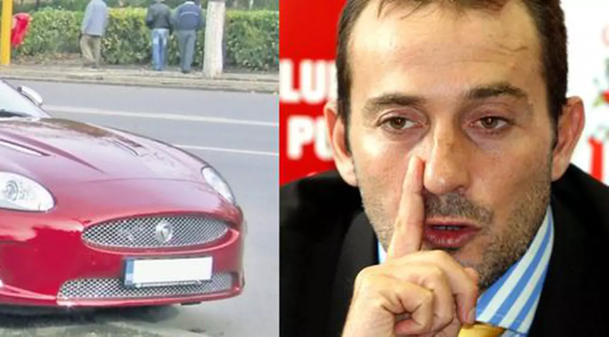 Mazăre şi-a rupt Jaguarul în Bucureşti 