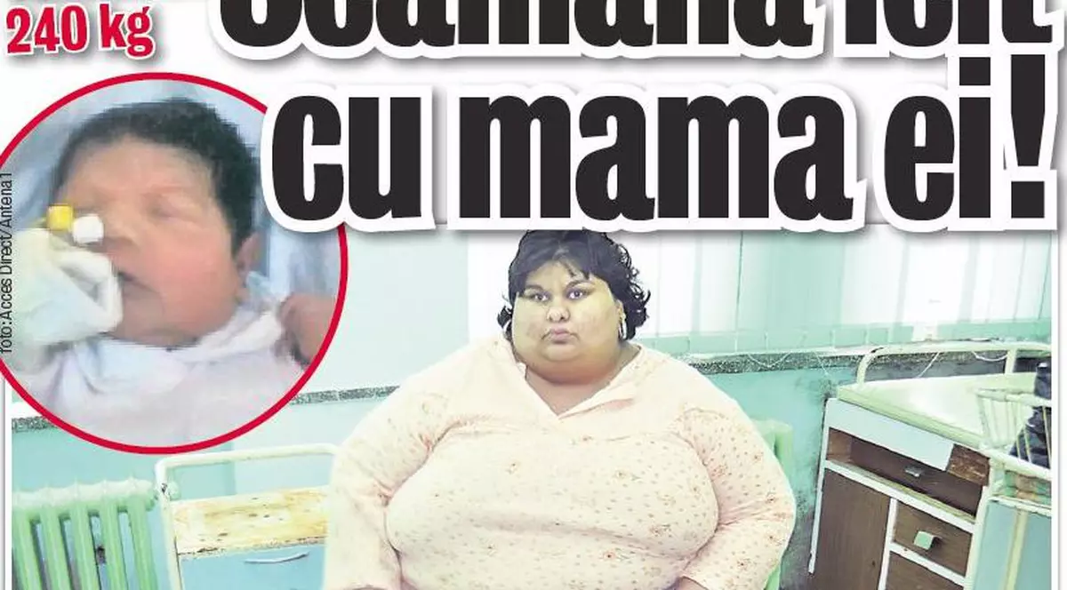 Fetiţa femeii de 240 de kg seamănă leit cu mama ei 
