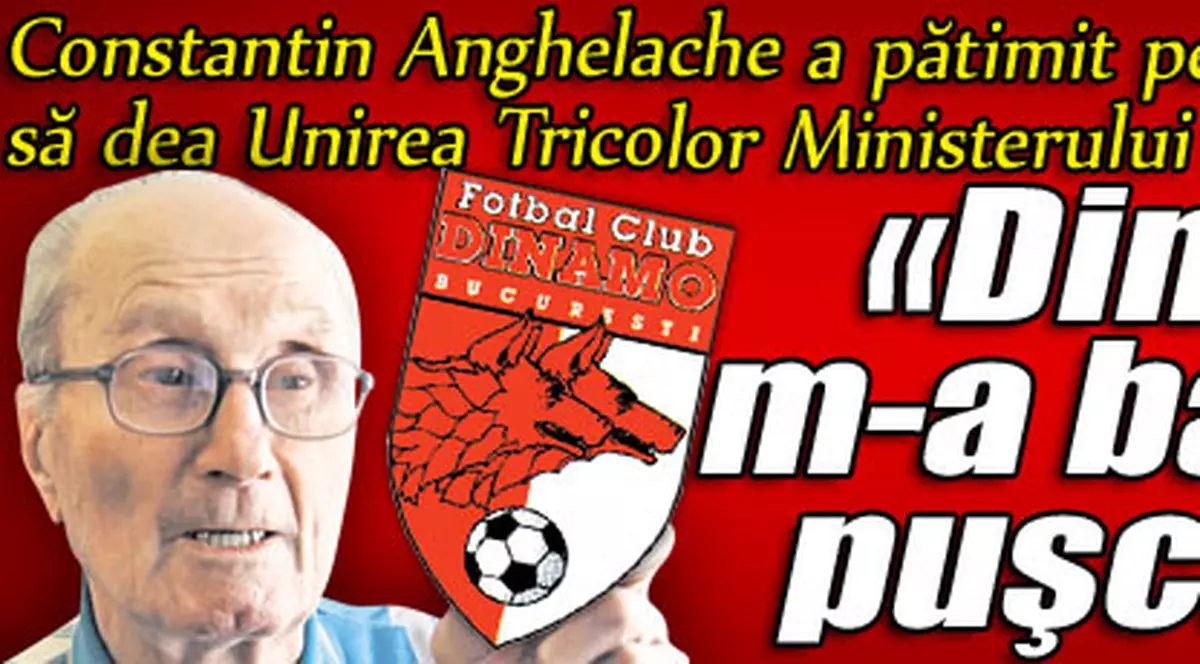 "Dinamo m-a băgat în puşcărie!"
