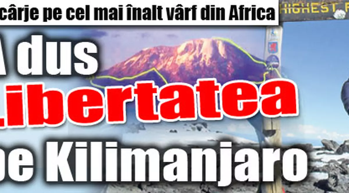A urcat în cârje pe Kilimanjaro!