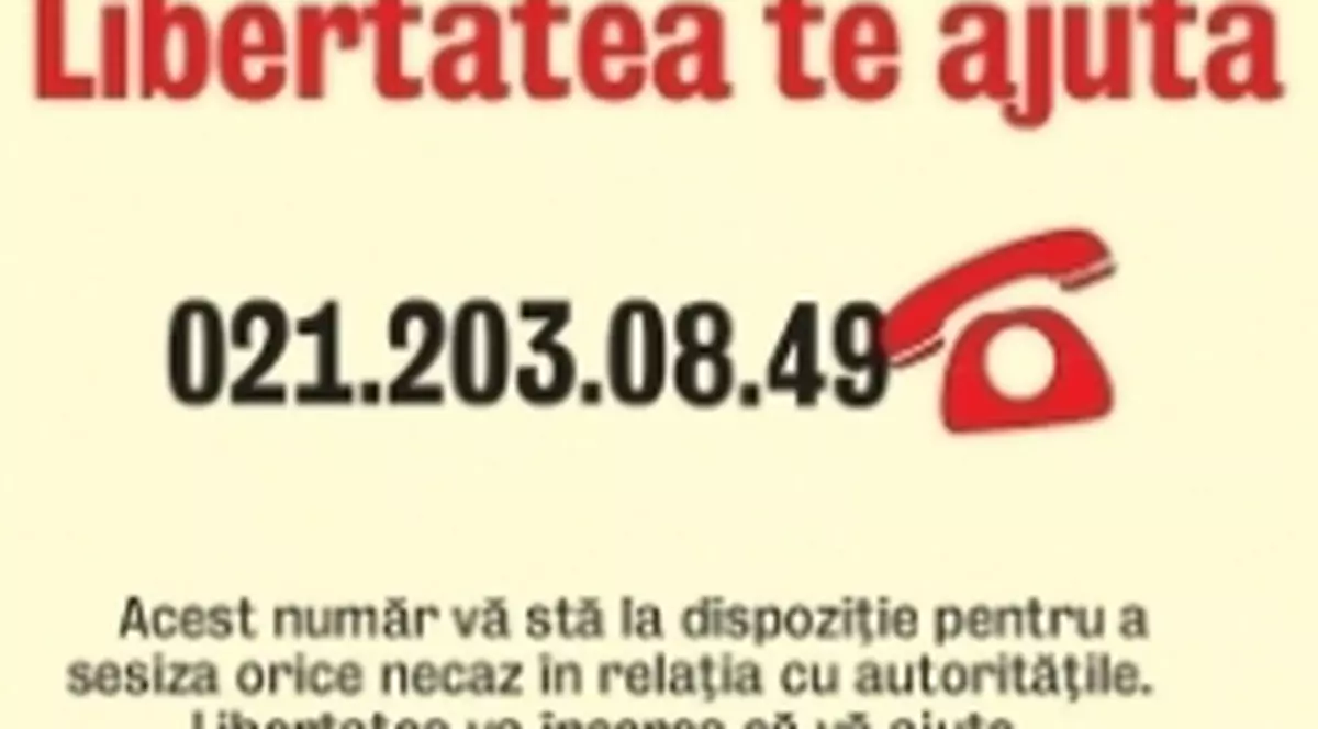 Libertatea te ajută / Telefon Brigada Rutieră