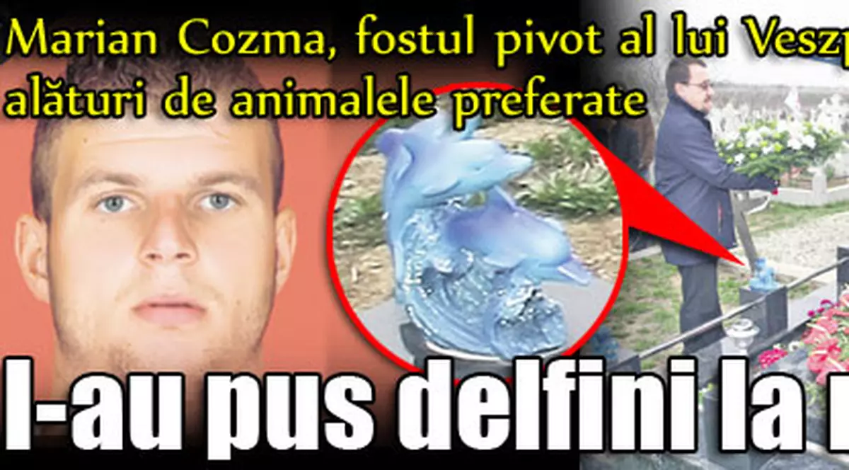 I-au pus delfini la mormânt lui Marian Cozma