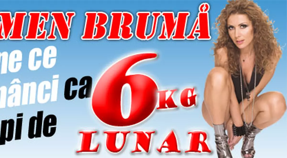 Carmen Brumă îţi spune ce să mănânci ca să scapi de 6 kg lunar