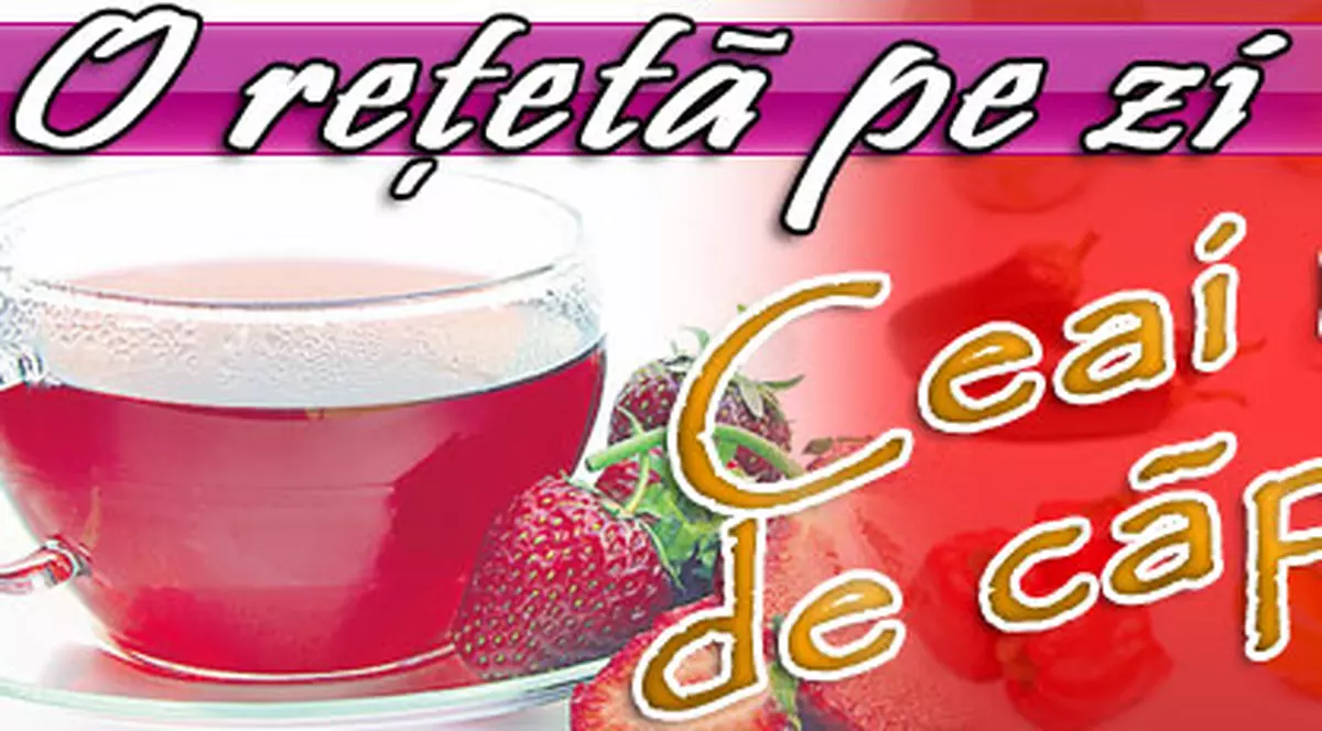O reţetă pe zi - Ceai rece de căpşune