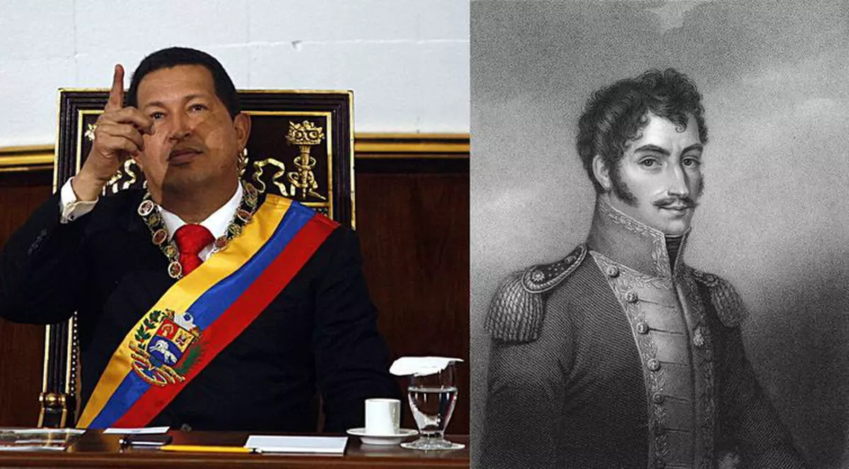 Hugo Chavez l-a exhumat pe eroul Simon Bolivar