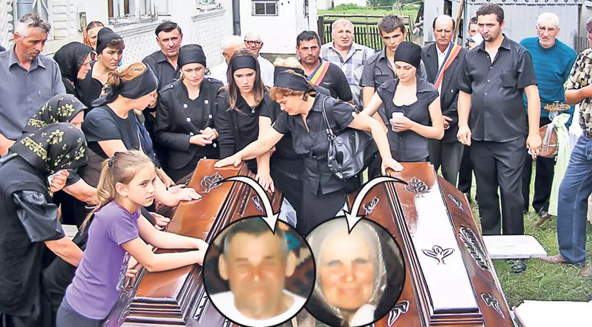 Soţii morţi în inundaţii, îngropaţi împreună