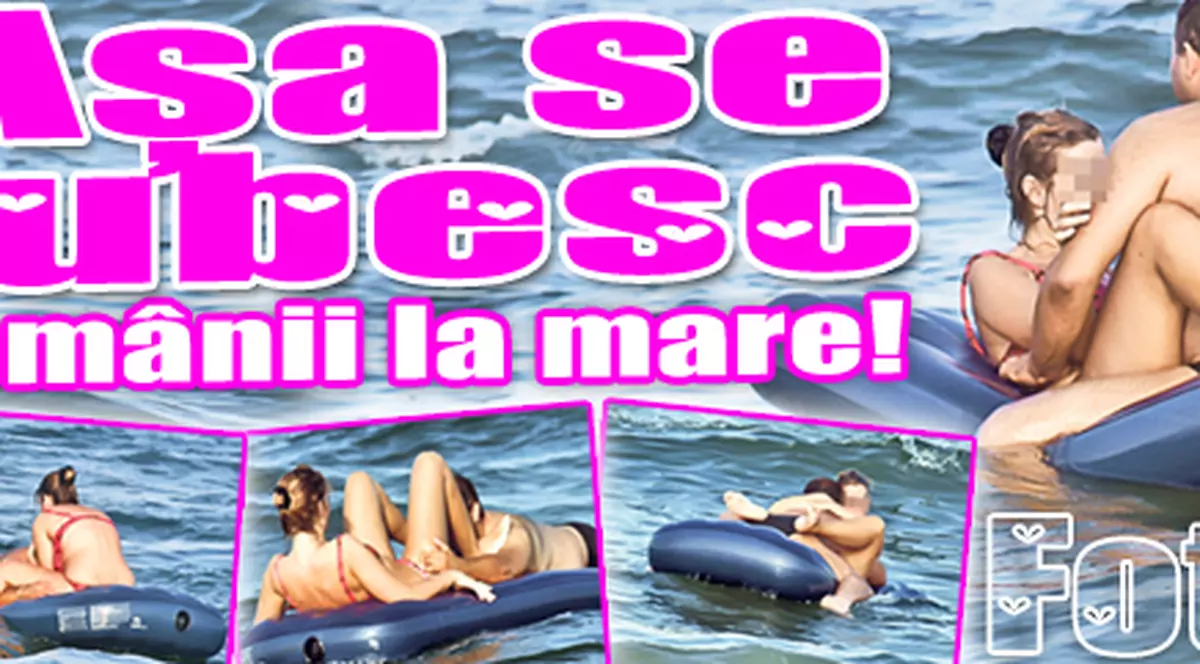 Foto | Aşa se iubesc românii la mare!