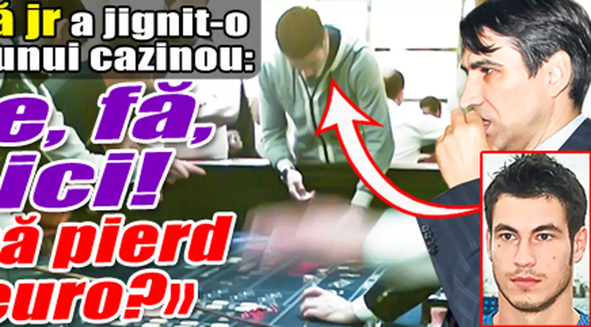 Alex, fiul lui Victor Piţurcă: scandal, înjurături şi pagube de mii de euro la ruletă