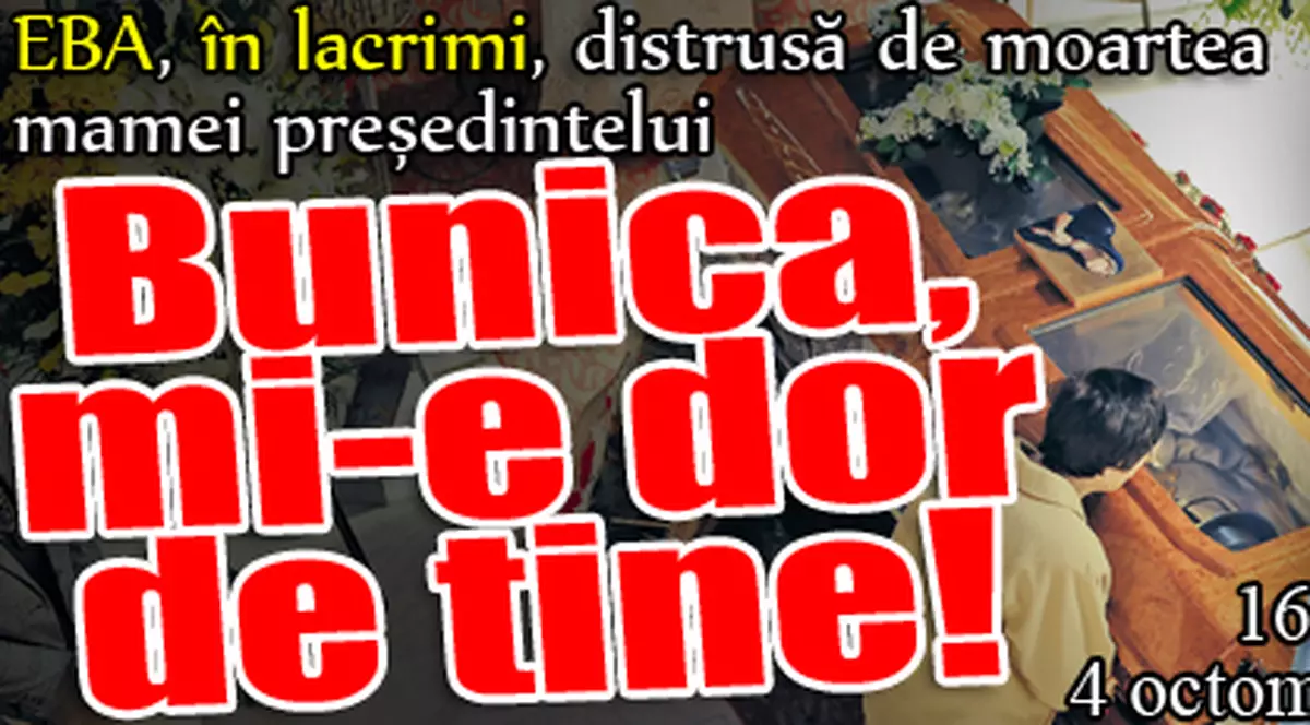 Traian Băsescu a vegheat la căpătâiul mamei