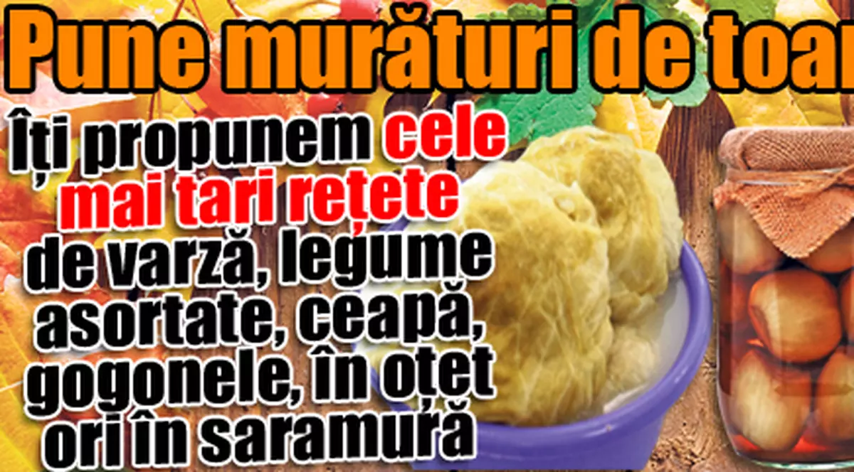 Pune murături de toamnă târzie