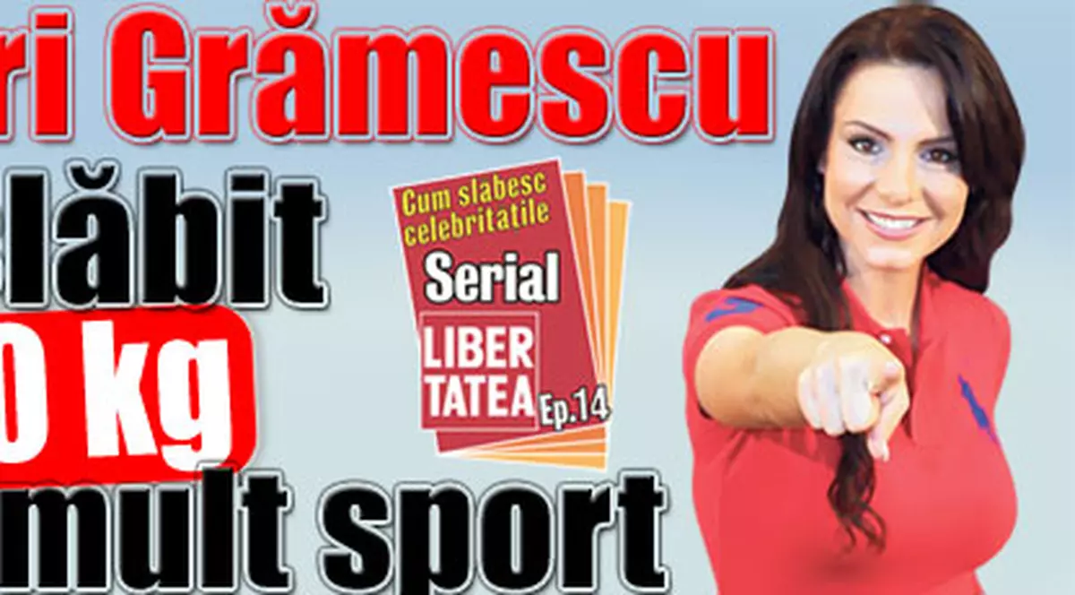 Cori Grămescu a slăbit 40 kg cu mult sport