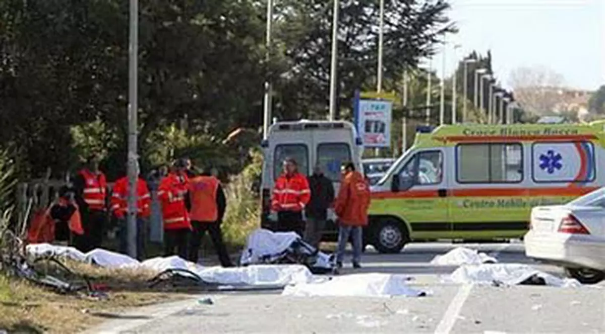 Video | Opt ciclişti ucişi în Italia de un şofer drogat şi fără carnet