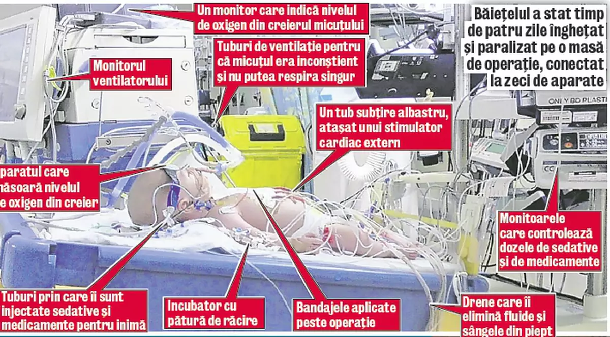Băieţelul «congelat» a ajuns acasă