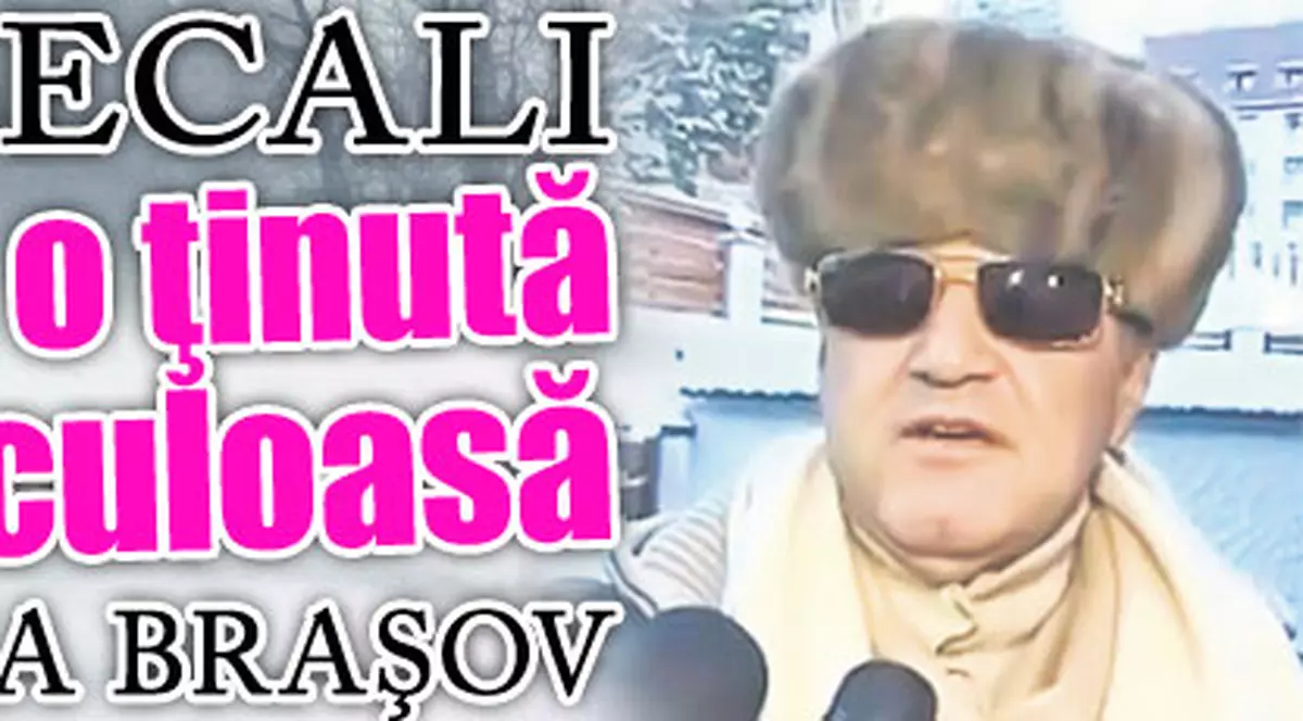 Gigi Becali a afişat o ţinută spectaculoasă în Poiana Braşov