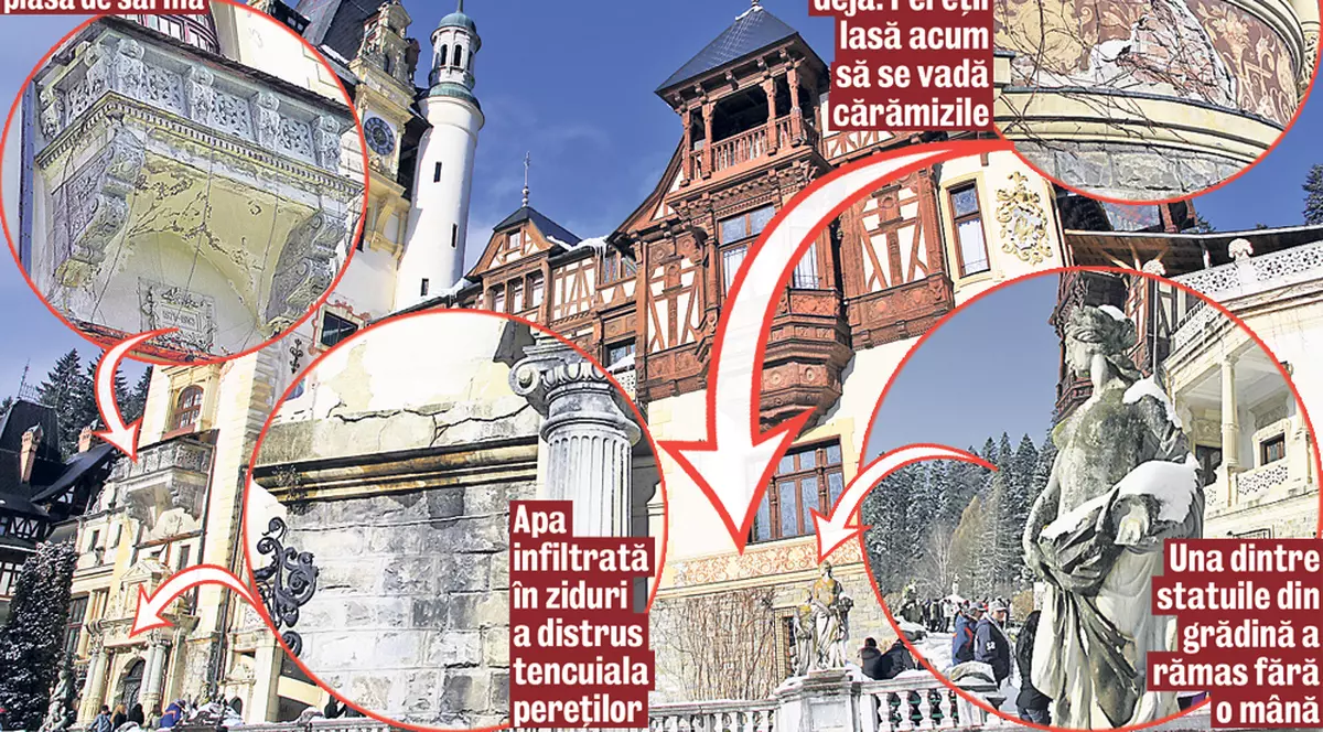 Peleşul e în paragină! 