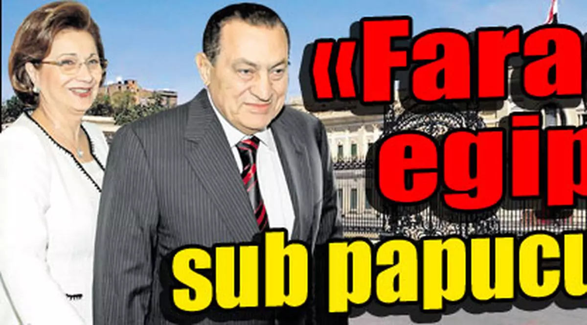 «Faraonul» egiptean, sub papucul soţiei