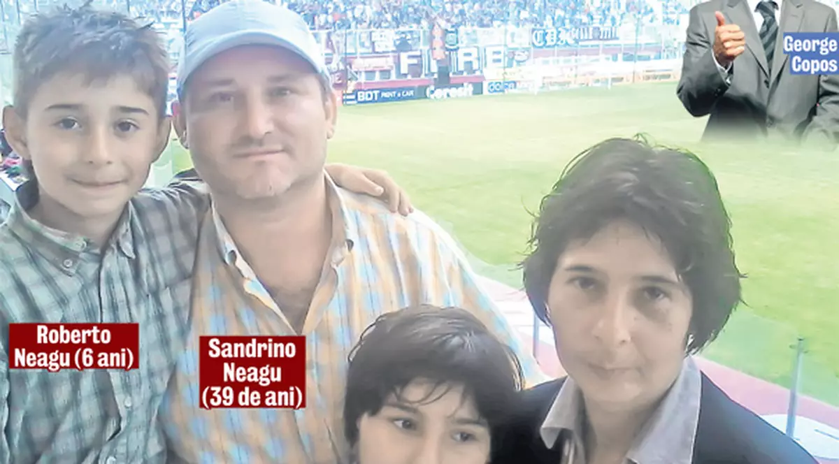 Cristina și cei doi copii ai regretatului Sandu Neagu, invitaţi de de Copos la meciul cu Brașov