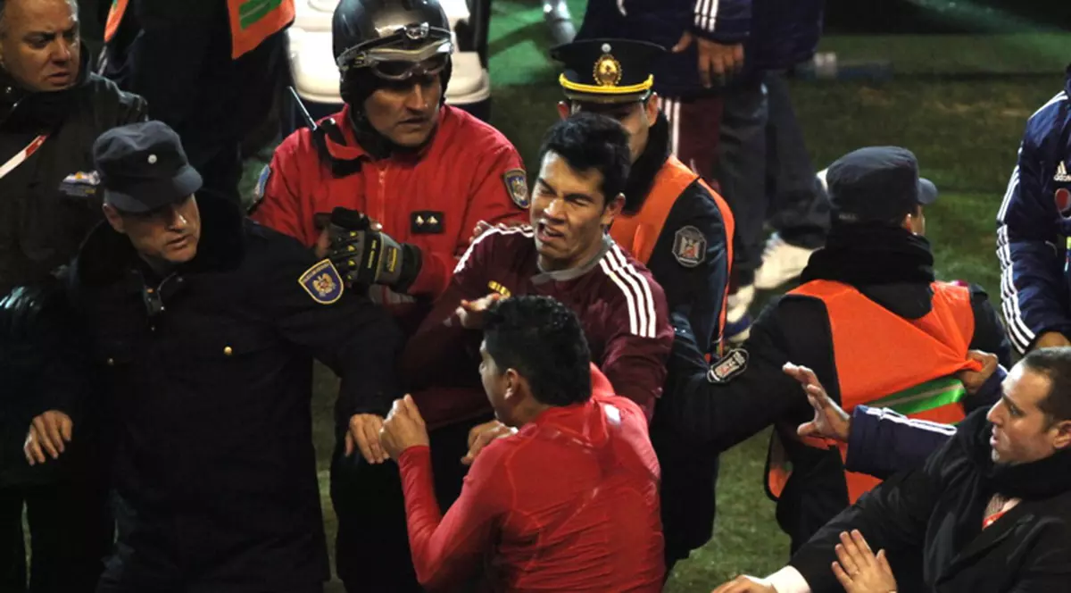 Video: bătaie generală după semifinala de Copa America, Paraguay - Venezuela