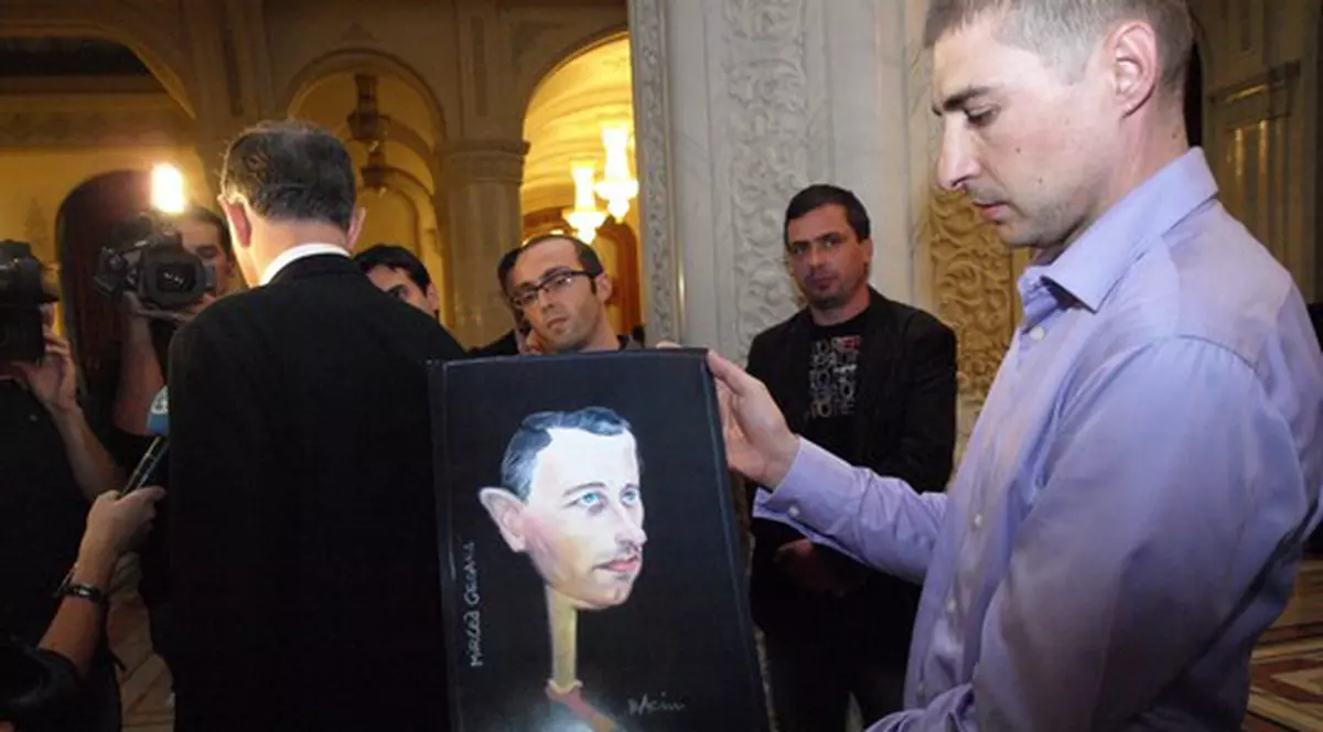 Foto | Pesediştii au simţul umorului. Au cumpărat la greu caricaturi cu liderii lor!